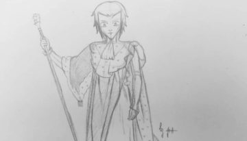 Yohiru en costume de sacre